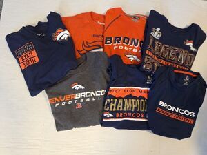 Lot Of 7 Denver Broncos T Shirts Size M Nike,Majestic Super Bowl 50 Vtg Y2k?